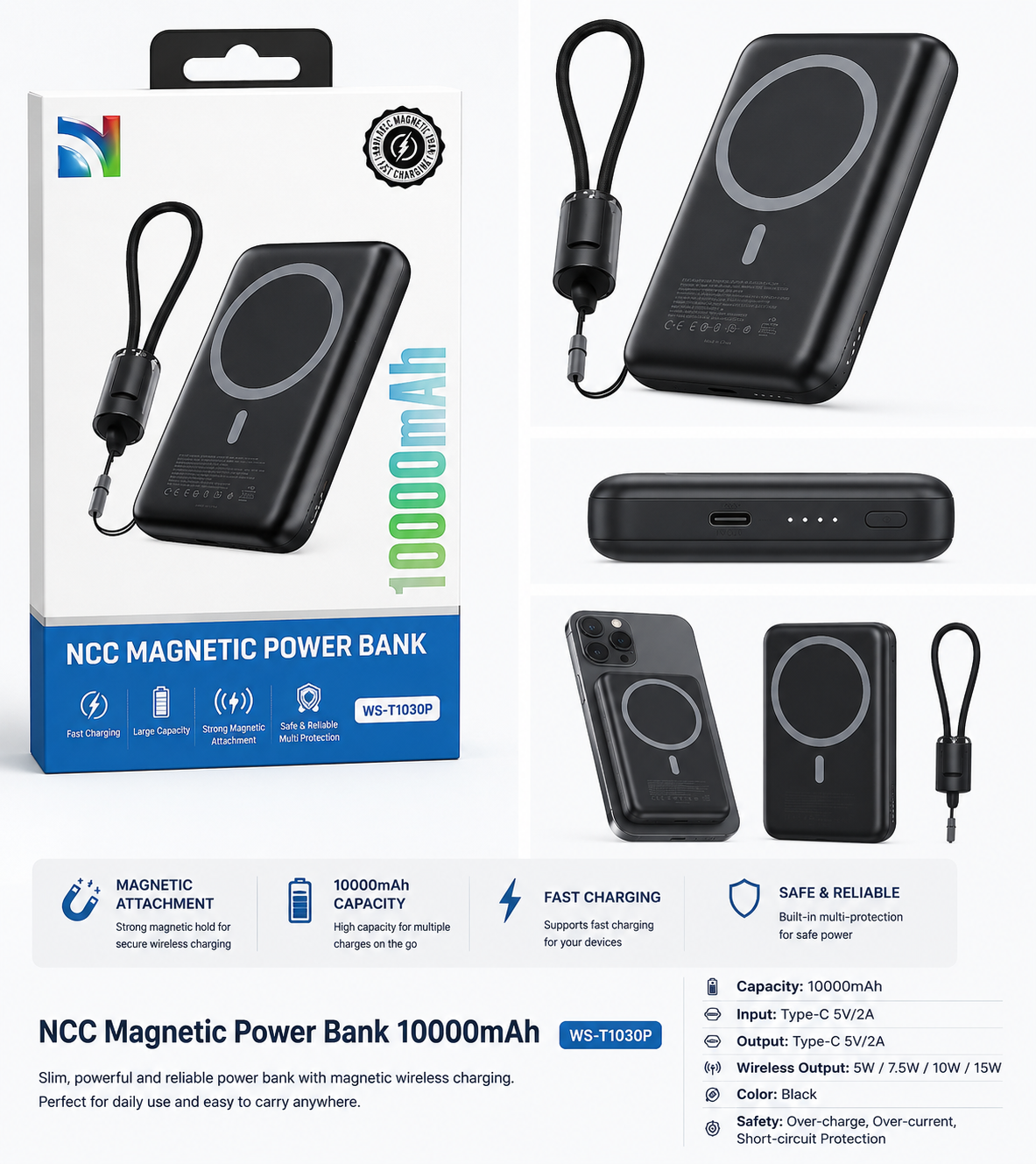 NCC Magnetic Power Bank